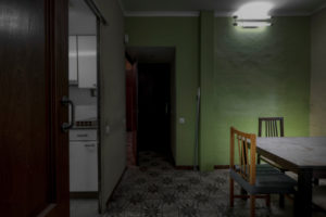 Barcelona, Catalonia, Spain, April 12: apartment during the 2020 quarantine due to the corona covid-19 virus or coronavirus pandemic in the city of Barcelona, capital of Catalonia in Spain Barcelona, Catalonia, Spain, April 12: apartment during the 2020 quarantine due to the corona covid-19 virus or coronavirus pandemic in the city of Barcelona, capital of Catalonia in Spain